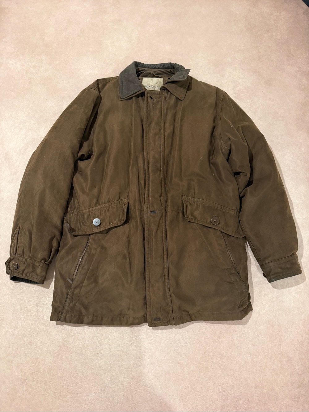RAINFOREST Olive Brown Jacket with down insert • size medium